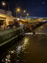Yağışlarda Körfez Temizliği Sürdürüyor