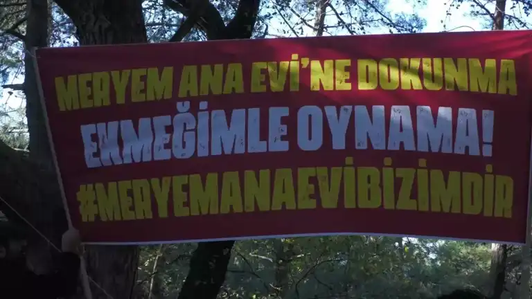 Meryem Ana Evi Otoparkı İçin Direniş Başladı