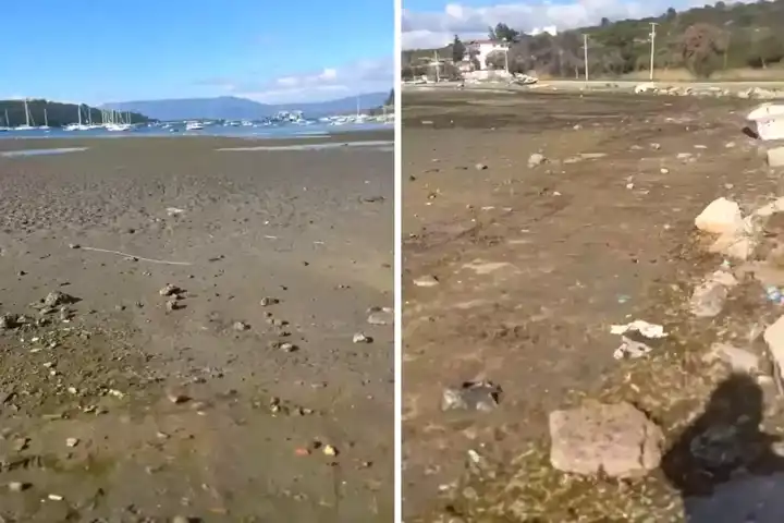 İzmir'de Deniz Çekildi: Deprem Endişesi!